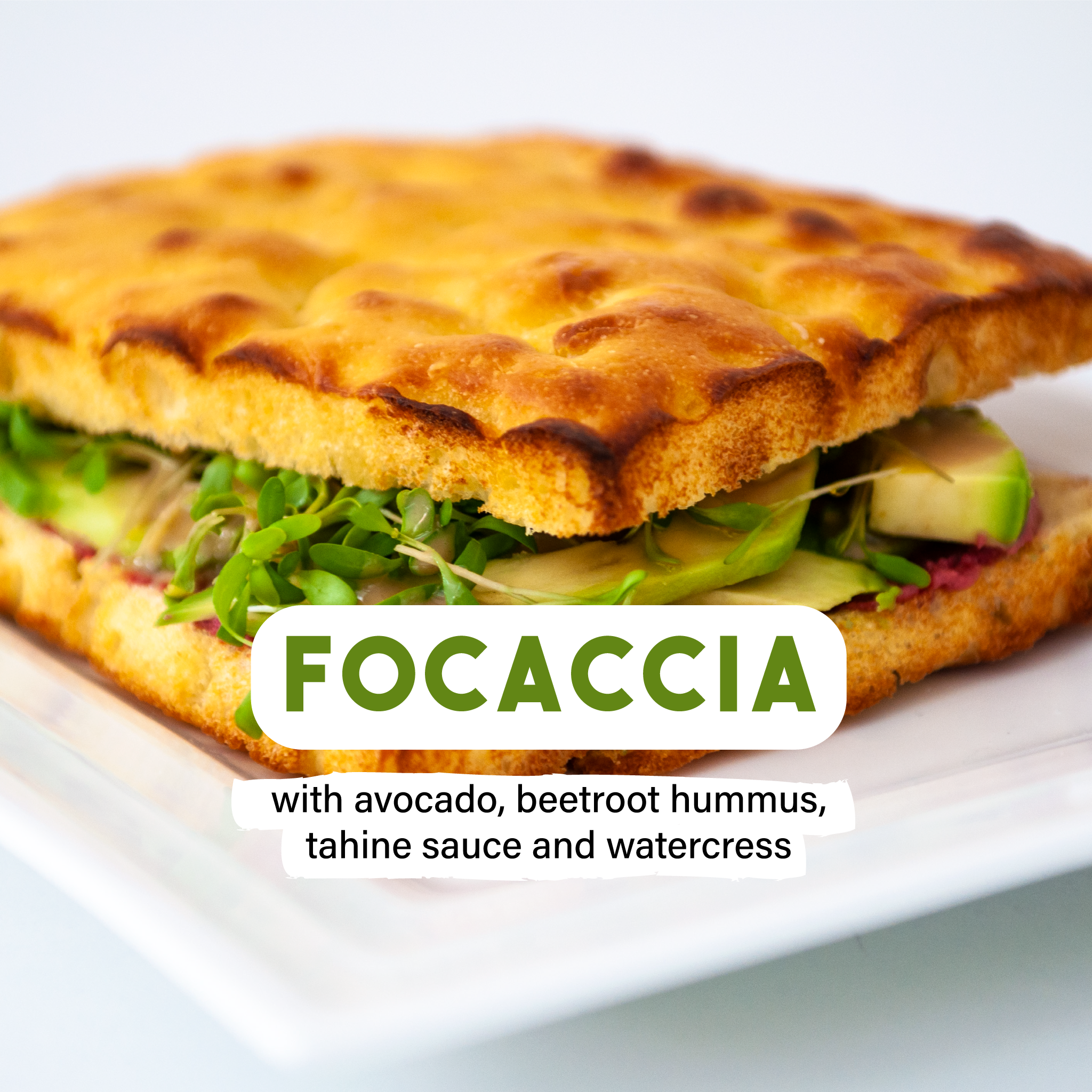 Focaccia platter (1 kg - 20 pieces)
