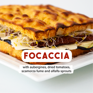 Focaccia platter (1 kg - 20 pieces)