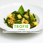 Trofie with Basilic pesto, potatos and green beans